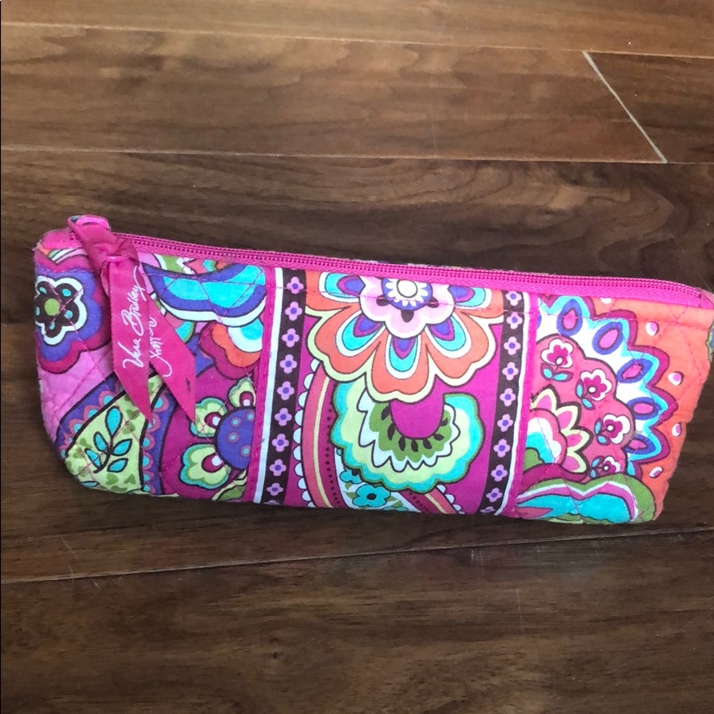 Vera Bradley Pencil Case PINK SWIRLS
